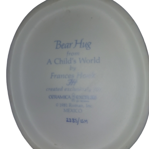 BEAR HUG FROM A CHILD'S WORLD BY FRANCES HOOK- 1981 ROMAN,INC MEXICO #2385 - Picture 4 of 9